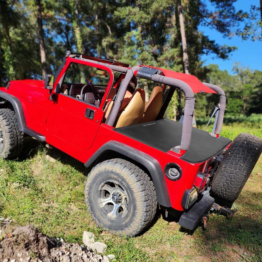 jeep tarp Shadeidea Jeep Wrangler TJ Tonneau Cover Trunk Cover