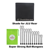 Jeep Wrangler Sun Shade JL Unlimited 4 Door (2018-2023) Rear Mesh Screen Sunshade JLU SAHARA RUBICON SPORT S MOAB Top Cover UV Blocker - 10 Year Warranty