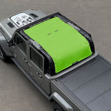 Jeep Gladiator Sunshade JT 4 Door Top Sun Shade Front+Rear+Trunk Mesh Screen Wrangler Cover UV Blocker (2018-2023) - 10 Year Warranty
