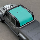 Jeep Gladiator Sunshade JT 4 Door Top Sun Shade Front+Rear+Trunk Mesh Screen Wrangler Cover UV Blocker (2018-2023) - 10 Year Warranty