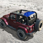 Shadeidea Jeep Wrangler Sun Shade JK 2 Door Top Sunshade (2007-2018), Rear - Mesh Screen Cover, UV Blocker - Customized