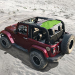 Shadeidea Jeep Wrangler Sun Shade JK 2 Door Top Sunshade (2007-2018), Rear - Mesh Screen Cover, UV Blocker - Customized
