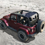 Shadeidea Jeep Wrangler Sun Shade JK 2 Door Top Sunshade (2007-2018), Rear - Mesh Screen Cover, UV Blocker - Customized