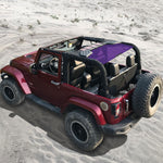 Shadeidea Jeep Wrangler Sun Shade JK 2 Door Top Sunshade (2007-2018), Rear - Mesh Screen Cover, UV Blocker - Customized