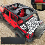Jeep Wrangler Tonneau Cover JK Unlimited 4 Door Rear Trunk Cover Cargo Vinyl Cover for 2007-2018 JKU Tailgate Ton Cover-3 Year Warranty