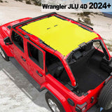 Shadeidea Jeep Wrangler JL Sun Shade Soft Roof Top JLU 4-Door Mesh Sunshade  Fit for 2024+ New Model Front and Rear (One Piece)