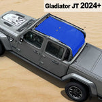 Shadeidea Jeep Gladiator Top Sun Shade JT Mesh Sunshade Soft Roof Top Fit for 2024+ New Model Front-Rear-Back Full Length One-piece