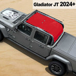 Shadeidea Jeep Gladiator Top Sun Shade JT Mesh Sunshade Soft Roof Top Fit for 2024+ New Model Front-Rear-Back Full Length One-piece