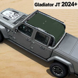 Shadeidea Jeep Gladiator Top Sun Shade JT Mesh Sunshade Soft Roof Top Fit for 2024+ New Model Front-Rear-Back Full Length One-piece