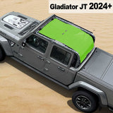 Shadeidea Jeep Gladiator Top Sun Shade JT Mesh Sunshade Soft Roof Top Fit for 2024+ New Model Front-Rear-Back Full Length One-piece