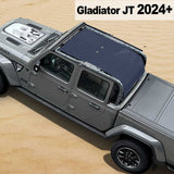 Shadeidea Jeep Gladiator Top Sun Shade JT Mesh Sunshade Soft Roof Top Fit for 2024+ New Model Front-Rear-Back Full Length One-piece