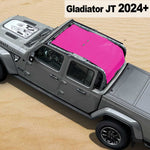 Shadeidea Jeep Gladiator Top Sun Shade JT Mesh Sunshade Soft Roof Top Fit for 2024+ New Model Front-Rear-Back Full Length One-piece