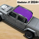 Shadeidea Jeep Gladiator Top Sun Shade JT Mesh Sunshade Soft Roof Top Fit for 2024+ New Model Front-Rear-Back Full Length One-piece