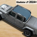 Shadeidea Jeep Gladiator Top Sun Shade JT Mesh Sunshade Soft Roof Top Fit for 2024+ New Model Front-Rear-Back Full Length One-piece