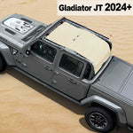 Shadeidea Jeep Gladiator Top Sun Shade JT Mesh Sunshade Soft Roof Top Fit for 2024+ New Model Front-Rear-Back Full Length One-piece