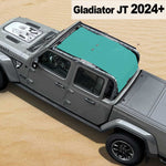 Shadeidea Jeep Gladiator Top Sun Shade JT Mesh Sunshade Soft Roof Top Fit for 2024+ New Model Front-Rear-Back Full Length One-piece