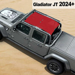 Shadeidea Jeep Gladiator Top Sun Shade JT Mesh Sunshade Soft Roof Top Fit for 2024+ New Model Front-Rear One-piece