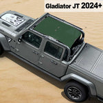 Shadeidea Jeep Gladiator Top Sun Shade JT Mesh Sunshade Soft Roof Top Fit for 2024+ New Model Front-Rear One-piece