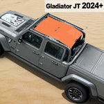 Shadeidea Jeep Gladiator Top Sun Shade JT Mesh Sunshade Soft Roof Top Fit for 2024+ New Model Front-Rear One-piece