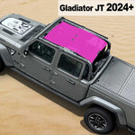 Shadeidea Jeep Gladiator Top Sun Shade JT Mesh Sunshade Soft Roof Top Fit for 2024+ New Model Front-Rear One-piece