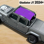 Shadeidea Jeep Gladiator Top Sun Shade JT Mesh Sunshade Soft Roof Top Fit for 2024+ New Model Front-Rear One-piece