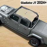 Shadeidea Jeep Gladiator Top Sun Shade JT Mesh Sunshade Soft Roof Top Fit for 2024+ New Model Front-Rear One-piece