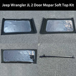 Shadeidea Jeep Gladiator Wrangler Soft Top Window Kit Storage Bag - Black -Customized for Mopar