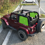 Shadeidea Jeep Wrangler Rear Side Shades JK 2 Door (2007-2018) 2pcs(1 pair) - Customized