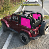 Shadeidea Jeep Wrangler Rear Side Shades JK 2 Door (2007-2018) 2pcs(1 pair) - Customized