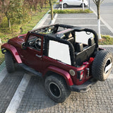 Shadeidea Jeep Wrangler Rear Side Shades JK 2 Door (2007-2018) 2pcs(1 pair) - Customized