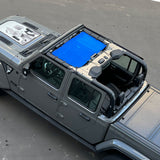 Jeep Gladiator Sunshade JT 4 Door Top Sun Shade Front Mesh Screen Wrangler Cover UV Blocker (2018-2023) - 10 Year Warranty