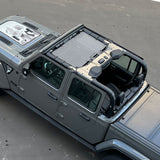 Jeep Gladiator Sunshade JT 4 Door Top Sun Shade Front Mesh Screen Wrangler Cover UV Blocker (2018-2023) - 10 Year Warranty