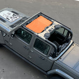 Jeep Gladiator Sunshade JT 4 Door Top Sun Shade Front Mesh Screen Wrangler Cover UV Blocker (2018-2023) - 10 Year Warranty