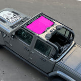 Jeep Gladiator Sunshade JT 4 Door Top Sun Shade Front Mesh Screen Wrangler Cover UV Blocker (2018-2023) - 10 Year Warranty