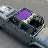 Jeep Gladiator Sunshade JT 4 Door Top Sun Shade Front Mesh Screen Wrangler Cover UV Blocker (2018-2023) - 10 Year Warranty