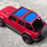 Shadeidea Vehicle covers, not fitted Jeep Wrangler Sun Shade JL Unlimited 4 Door Front and Rear 2 pieces Mesh Screen Sunshade JLU 2018-2023 Top Cover UV Blocker - 10 year Warranty