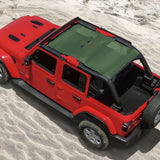 Jeep Wrangler Sun Shade JL Unlimited (2018-2023) 4 Door Front and Rear Mesh Screen Sunshade JLU Top Cover UV Blocker 10 year Warranty
