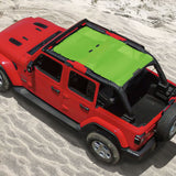 Jeep Wrangler Sun Shade JL Unlimited (2018-2023) 4 Door Front and Rear Mesh Screen Sunshade JLU Top Cover UV Blocker 10 year Warranty