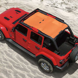 Jeep Wrangler Sun Shade JL Unlimited (2018-2023) 4 Door Front and Rear Mesh Screen Sunshade JLU Top Cover UV Blocker 10 year Warranty