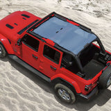 Jeep Wrangler Sun Shade JL Unlimited (2018-2023) 4 Door Front and Rear Mesh Screen Sunshade JLU Top Cover UV Blocker 10 year Warranty