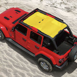 Jeep Wrangler Sun Shade JL Unlimited (2018-2023) 4 Door Front and Rear Mesh Screen Sunshade JLU Top Cover UV Blocker 10 year Warranty