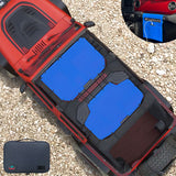Jeep Wrangler Sun Shade JK Unlimited 4 Door Front & Rear Mesh Screen Sunshade JKU 4D 2007-2018 Top Cover UV Blocker with Grab Bag-10 Years Warranty