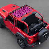 Jeep Wrangler Sun Shade JL Unlimited 2 Door and 4 Door 2018-2023 Front Mesh Screen Sunshade JLU SAHARA RUBICON SPORT S Top Cover UV Blocker