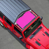 Jeep Wrangler Sun Shade JL Unlimited 2 Door and 4 Door 2018-2023 Front Mesh Screen Sunshade JLU SAHARA RUBICON SPORT S Top Cover UV Blocker