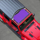 Jeep Wrangler Sun Shade JL Unlimited 2 Door and 4 Door 2018-2023 Front Mesh Screen Sunshade JLU SAHARA RUBICON SPORT S Top Cover UV Blocker