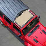 Jeep Wrangler Sun Shade JL Unlimited 2 Door and 4 Door 2018-2023 Front Mesh Screen Sunshade JLU SAHARA RUBICON SPORT S Top Cover UV Blocker