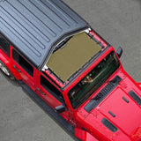 Jeep Wrangler Sun Shade JL Unlimited 2 Door and 4 Door 2018-2023 Front Mesh Screen Sunshade JLU SAHARA RUBICON SPORT S Top Cover UV Blocker