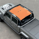 Jeep Gladiator Sunshade JT 4 Door Top Sun Shade Front and Rear Mesh Screen Wrangler Cover UV Blocker (2018-2023) - 10 Year Warranty