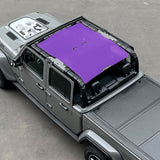 Jeep Gladiator Sunshade JT 4 Door Top Sun Shade Front and Rear Mesh Screen Wrangler Cover UV Blocker (2018-2023) - 10 Year Warranty
