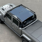 Jeep Gladiator Sunshade JT 4 Door Top Sun Shade Front and Rear Mesh Screen Wrangler Cover UV Blocker (2018-2023) - 10 Year Warranty
